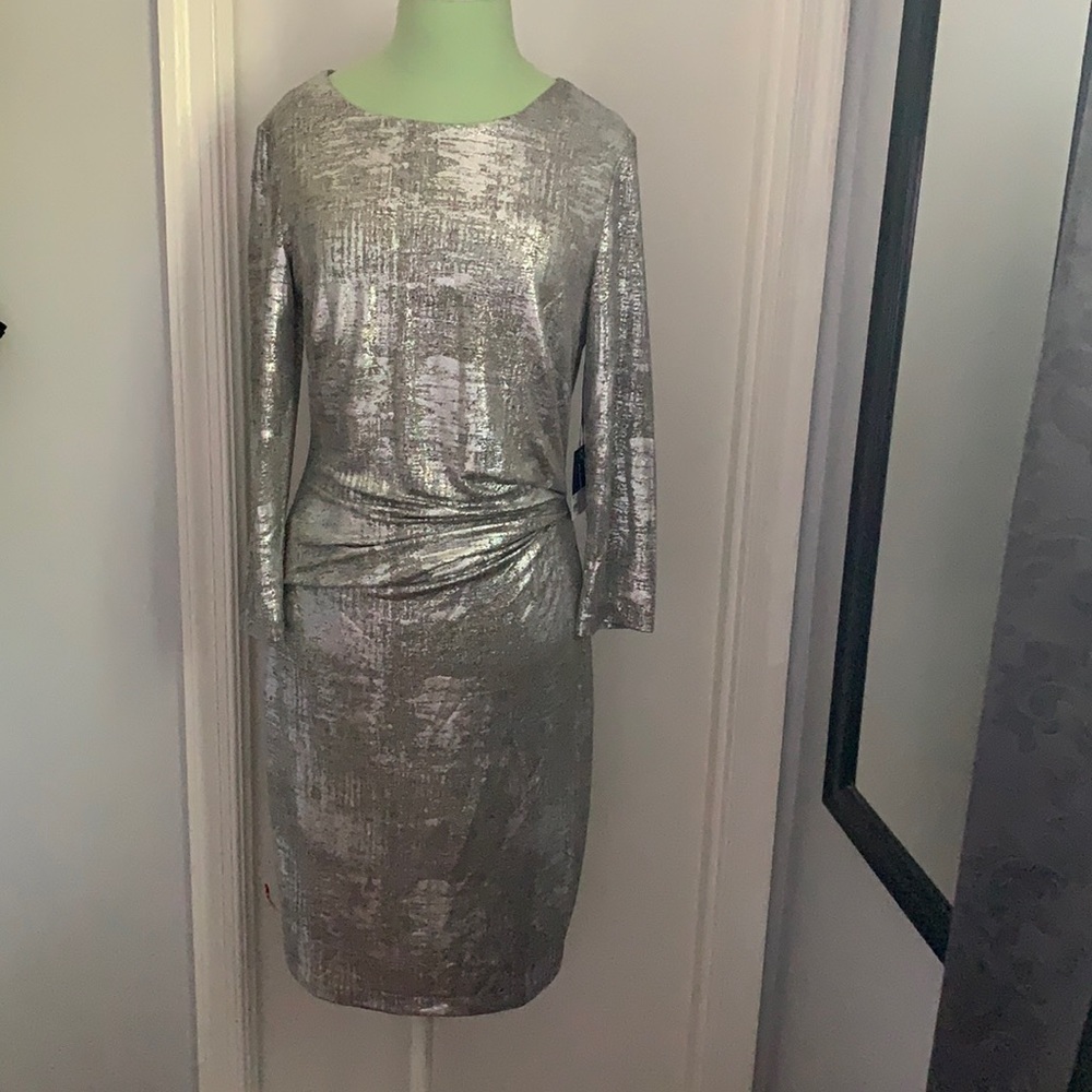 Metallic VeraWang dress